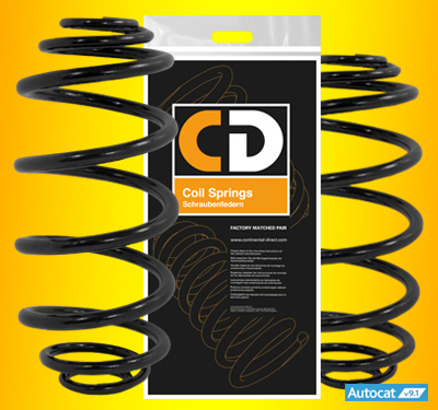 Continental Direct Front Coil Springs x 2 for Citroen C2 1.1/1.4/1.6 from 2003-2010 CD GS7060F 